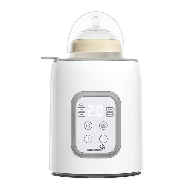 GROWNSY 8-in-1 Baby Bottle Warmer - Fast and Accurate Temperature Control, Heat Baby Food Jars Functions