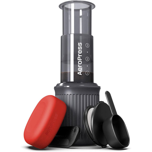 Aeropress Go Travel Coffee Press Kit - 3-in-1 Brewing, Small and Portable, Ideal for Camping and Travel