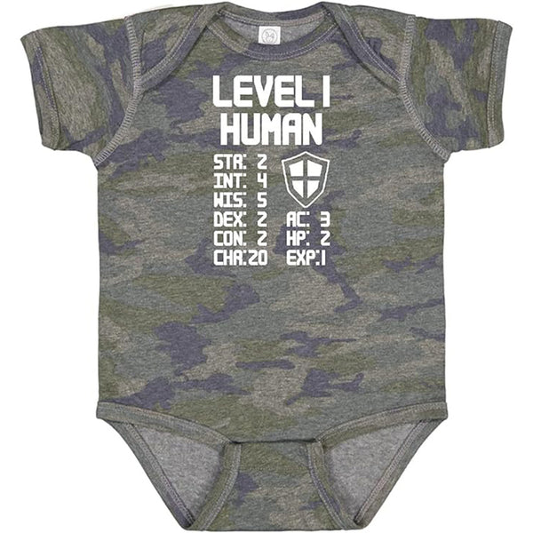 inktastic Level 1 Human Baby Bodysuit