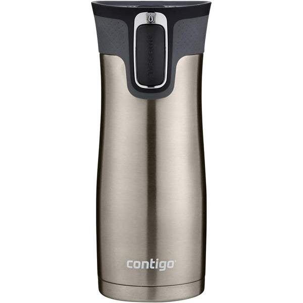 Contigo West Loop Vacuum-Insulated Travel Mug - 16oz, Stainless Steel, Spill-Proof Lid, Keeps Drinks Hot